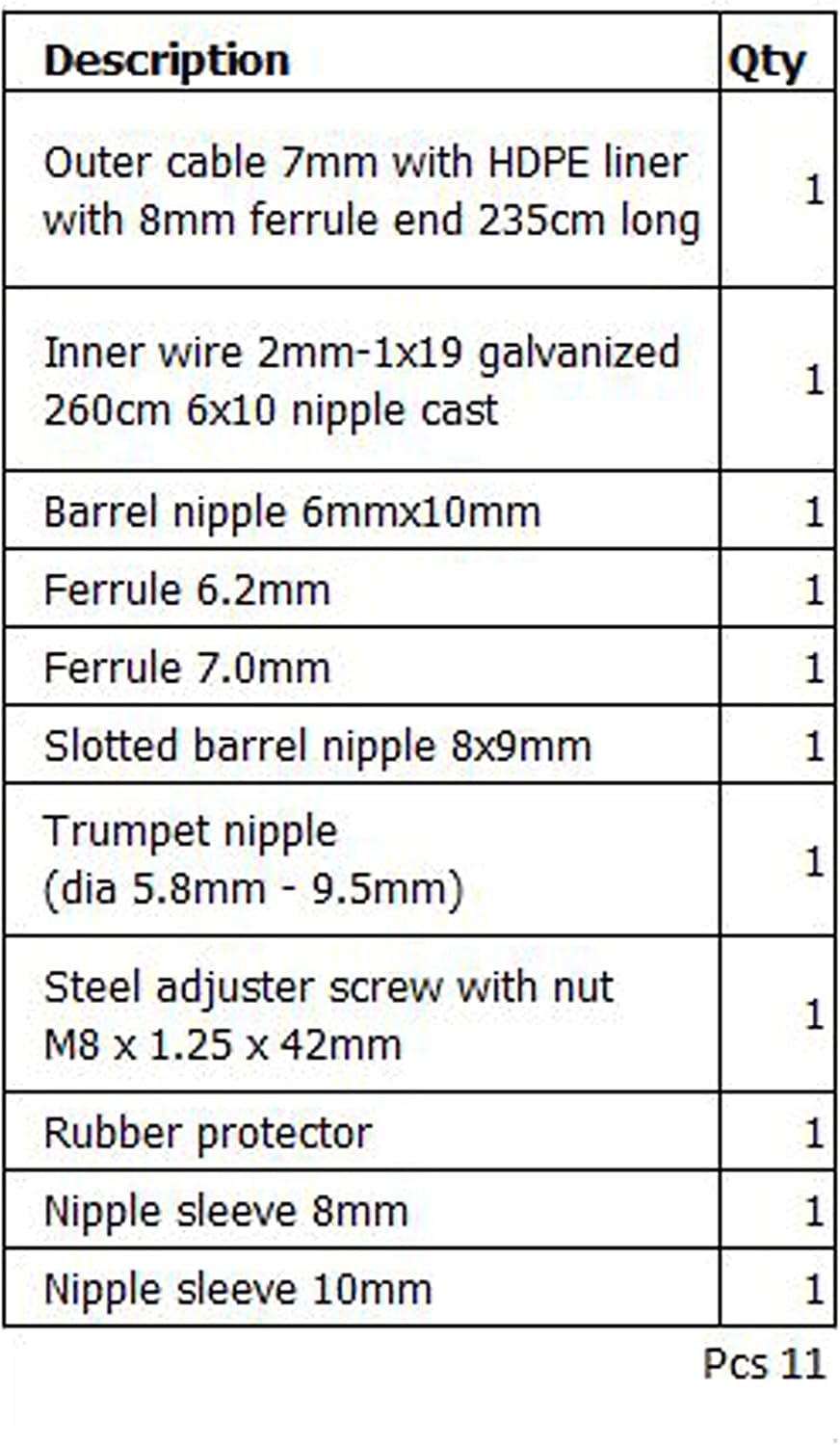 Set reparación cable embrague comp Universal Honda Yamaha