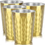 4 Pzas Vasos Acero Inox Doble Pared Dorado Portátiles