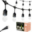 Cadena luces LED impermeables 24ft exteriores Edison