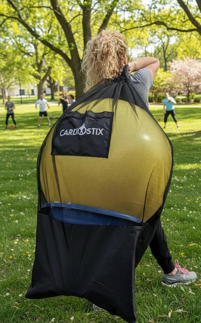 Transportador balón tambores malla premium fitness aeróbica