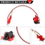 Pinza cilindro freno trasero rojo y negro