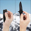 Cuchillo bolsillo multifuncional acero inox 440 color negro