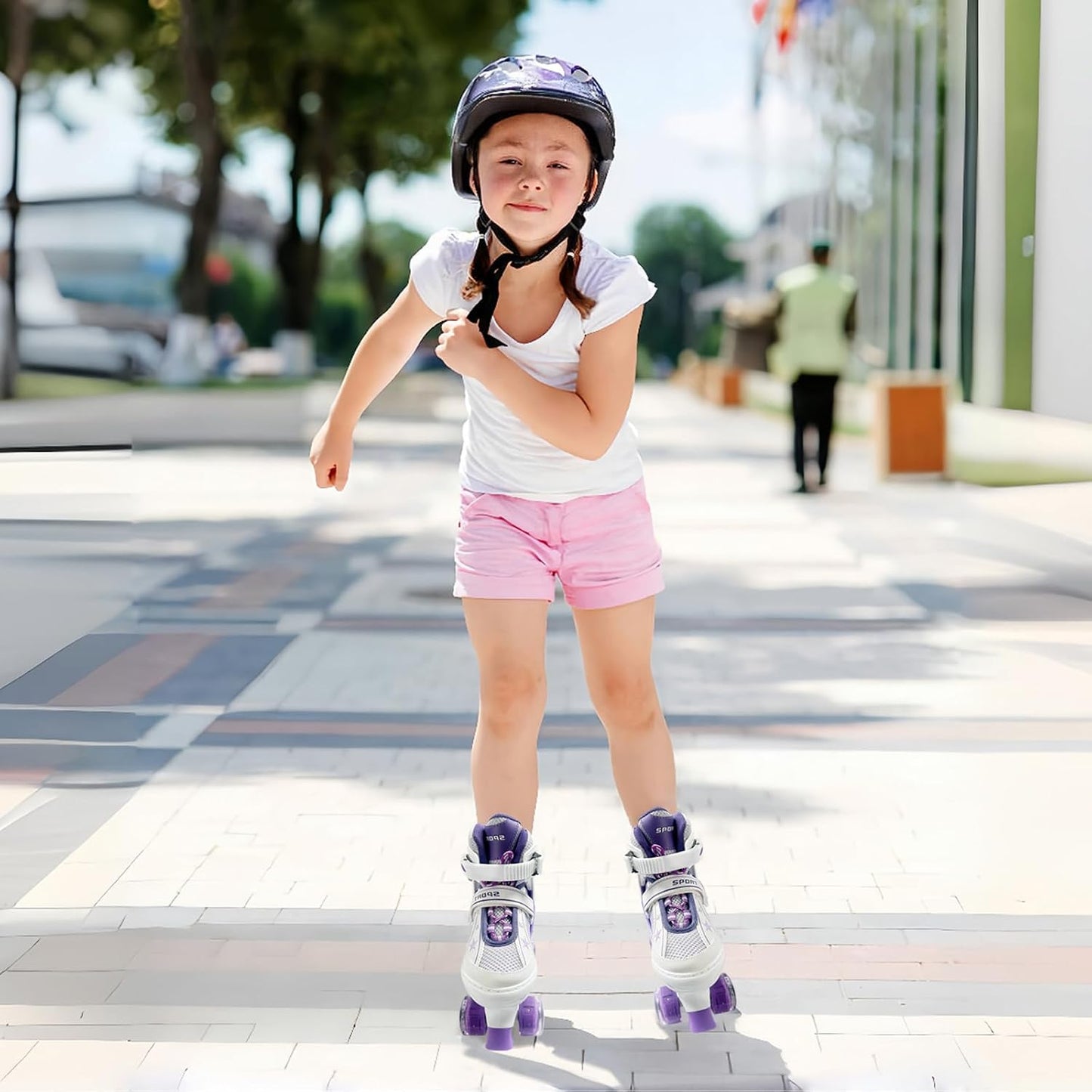 Patines ajustables para niños 3-12 años con ruedas