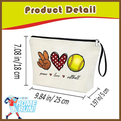 Bolsa con cremallera regalo sóftbol mujer y niña