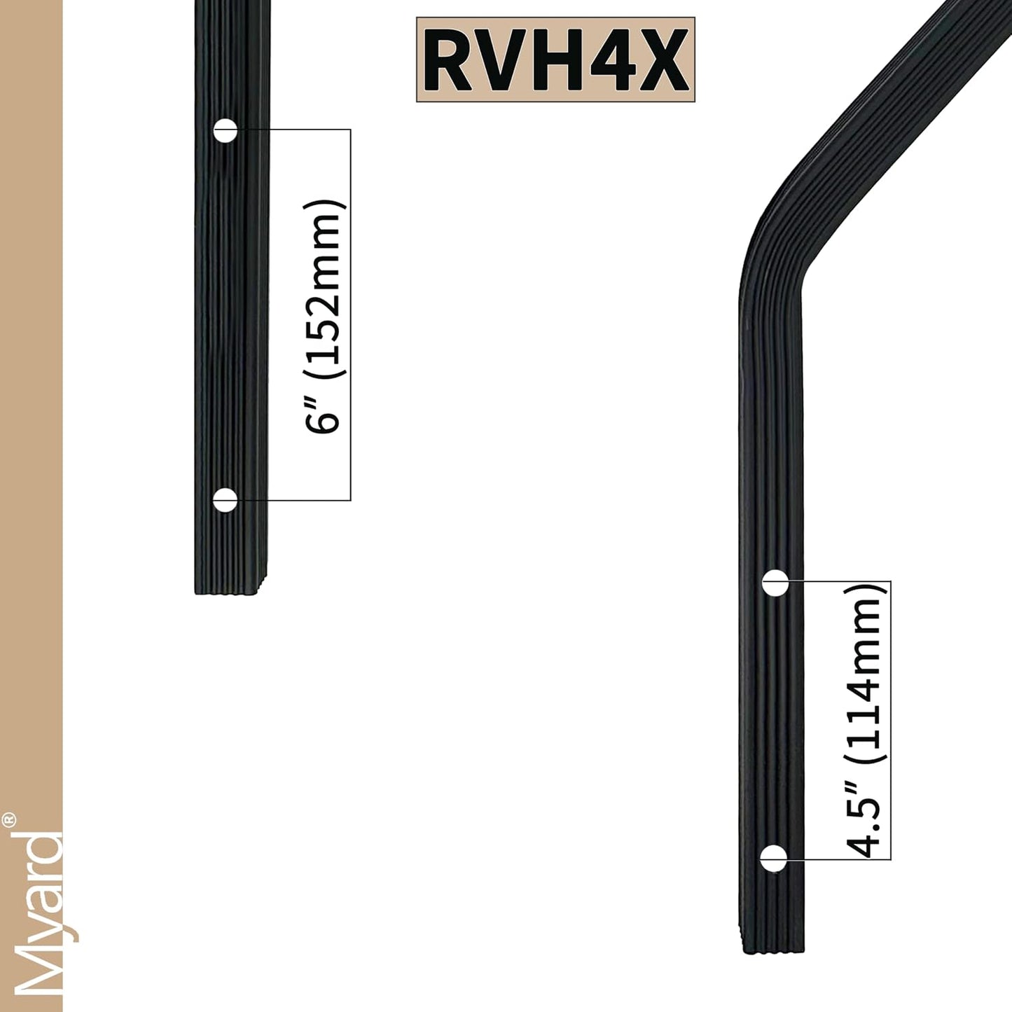 Pasamanos ranurados para escalones RV MORryde STP214-120H