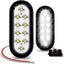 2 Pzas Luces traseras LED ovaladas 6" IP67