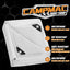 Lona impermeable blanca 16x20ft 10mil resistente desgarros