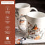 Taza café porcelana hueso set 2 para bebidas calientes