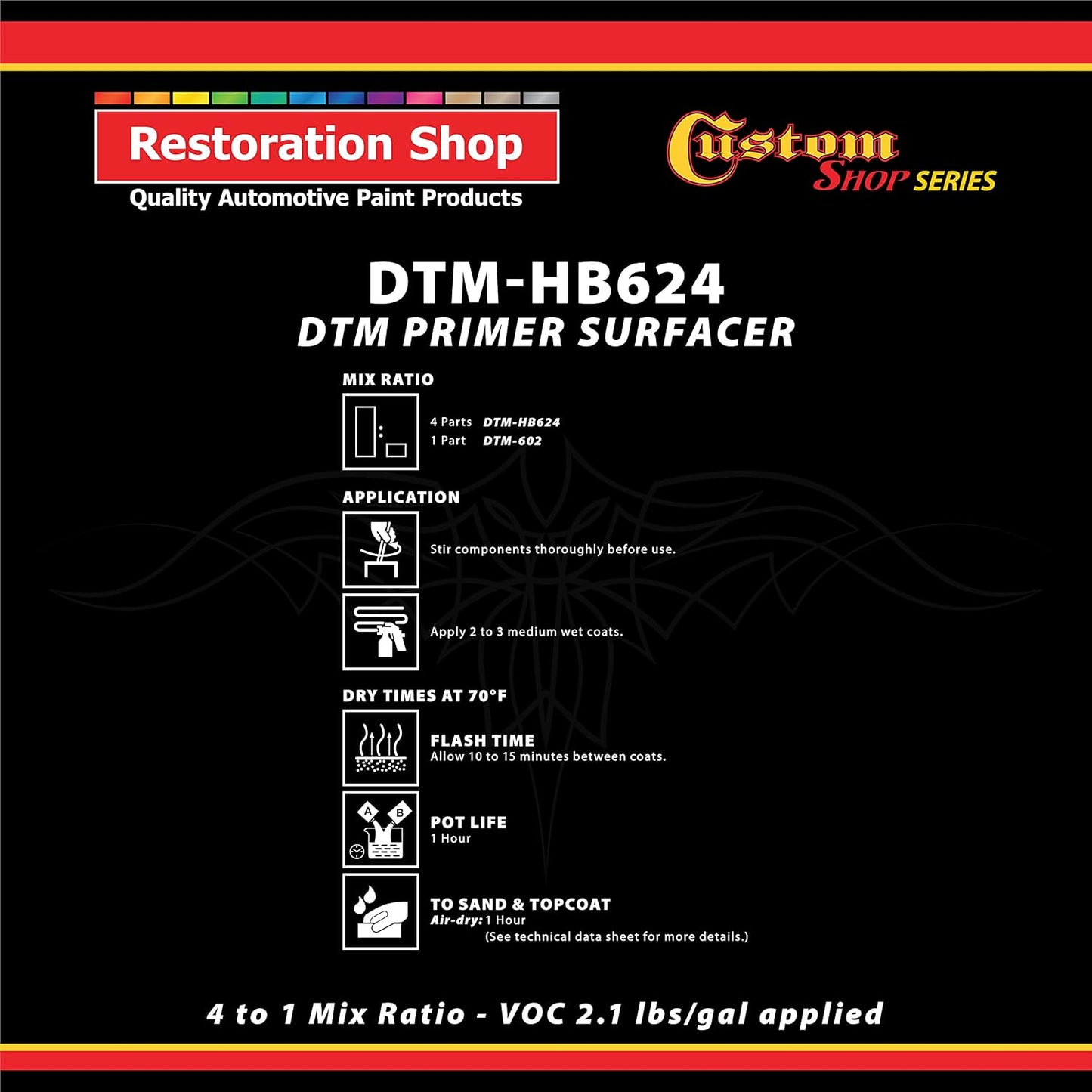 Imprimador uretano gris DTM 1.25qt automotriz