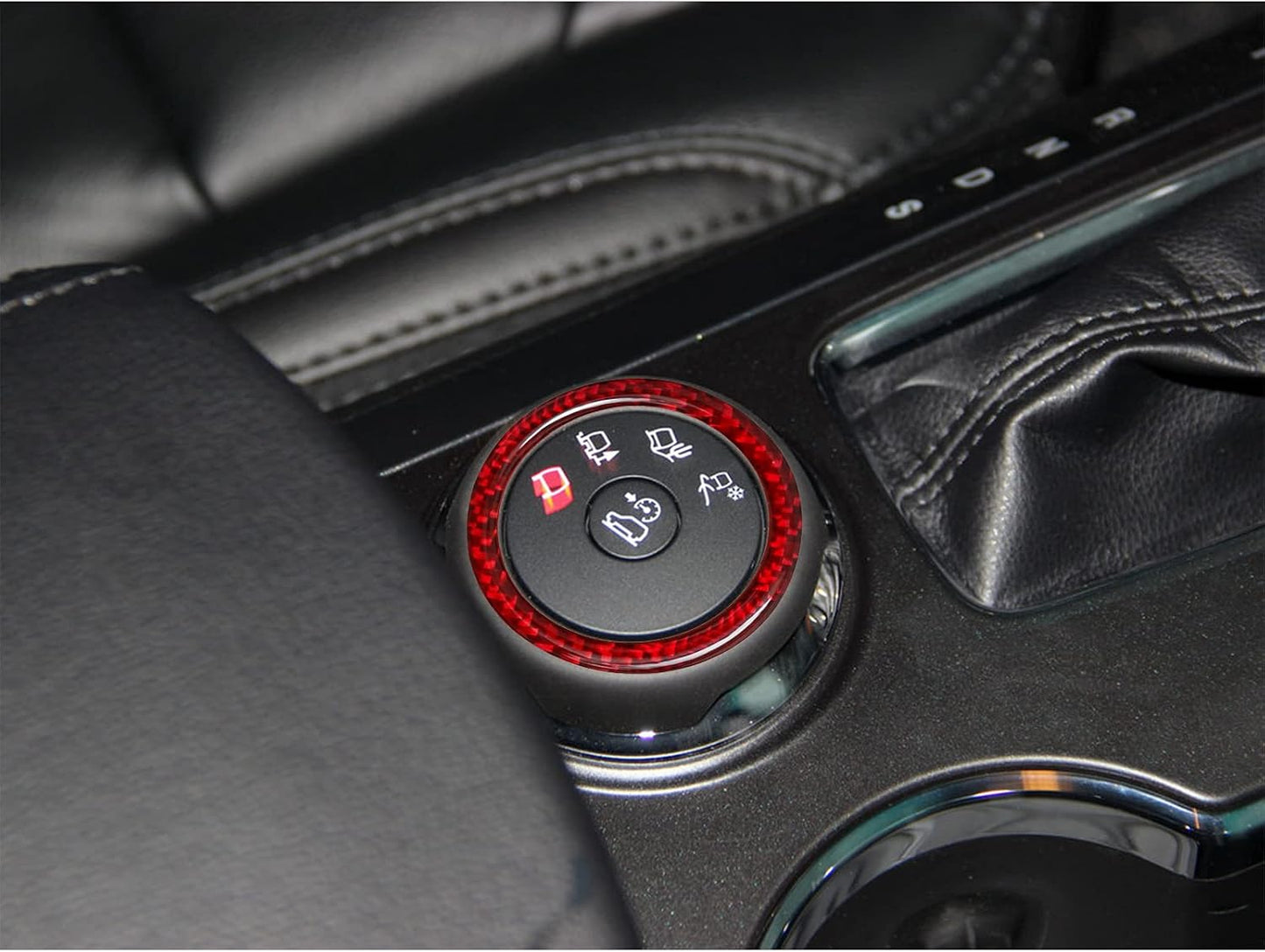 Accesorio fibra carbono para Ford Explorer consola central