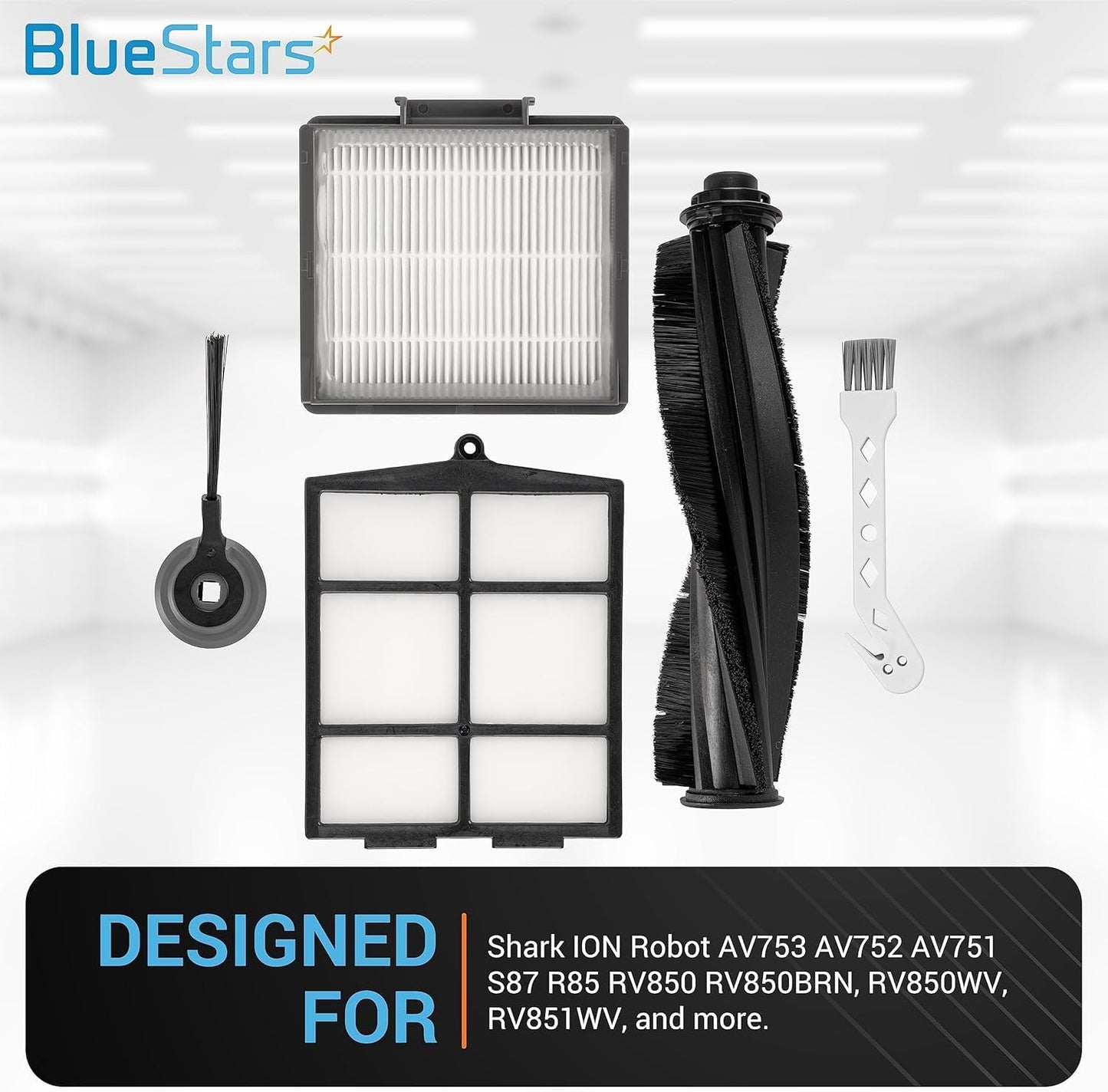 Kit accesorios Shark ION R85 6 cepillos HEPA