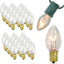 24 Bombillas C7 5W Transparentes para Candelabros y Luces Nocturnas