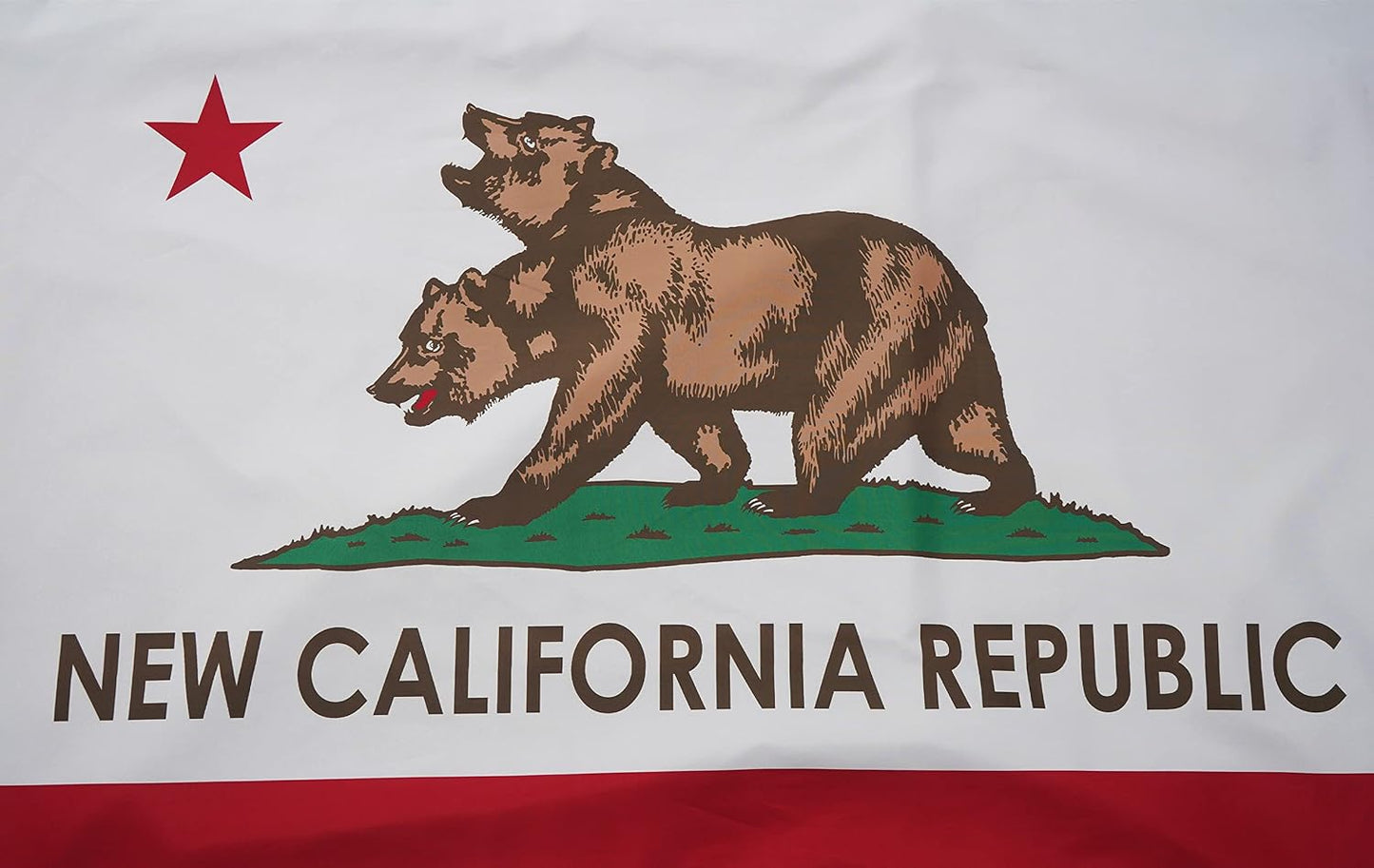 Bandera California doble cara 3x5ft con ojales latón