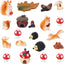 20 Figuras Ardilla Resina Otoño Accesorios Jardín