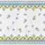 Alfombra verano iris limón azul lavable para dormitorio sala
