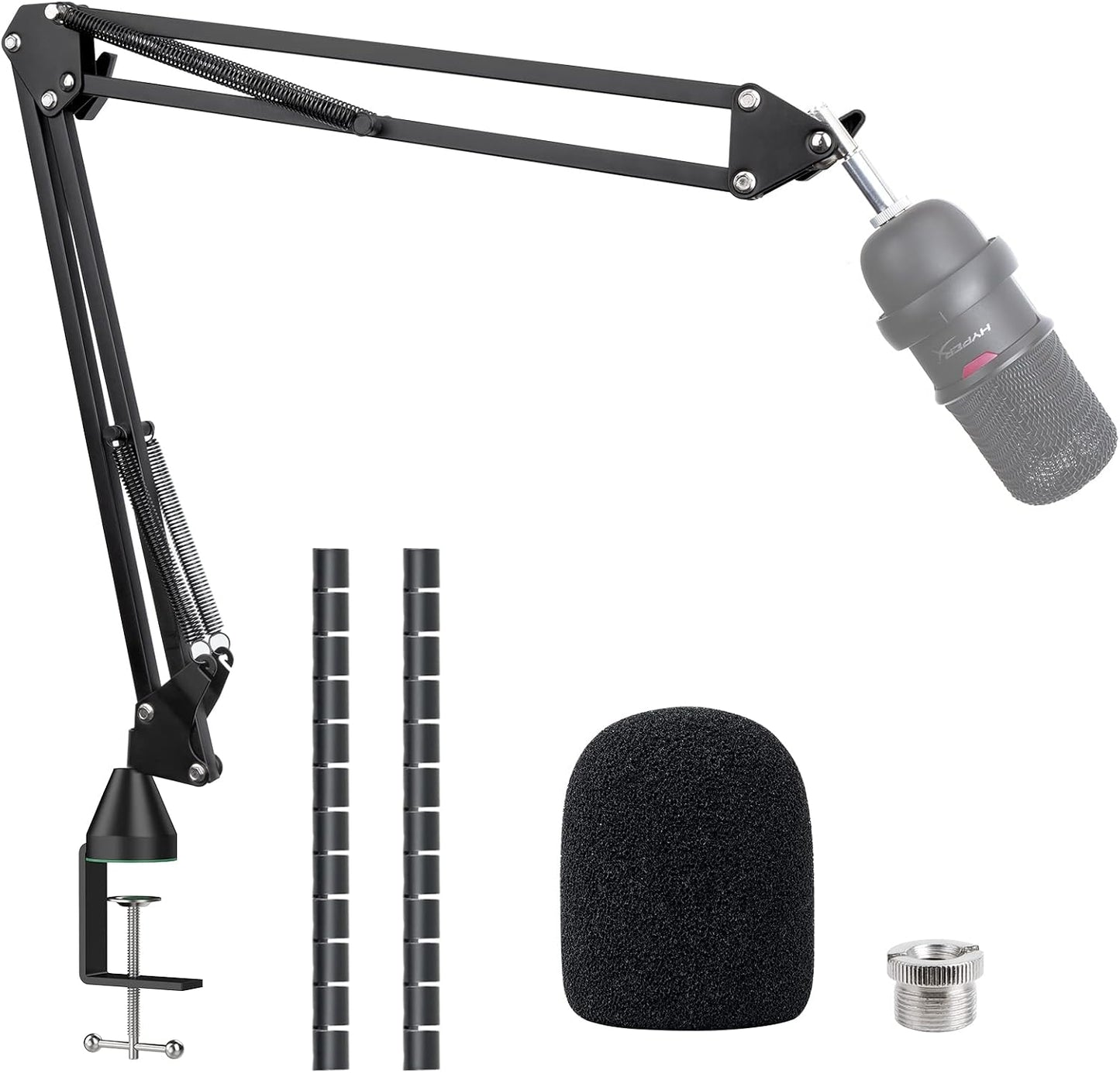 Brazo micrófono HyperX SoloCast con abrazadera y cubierta