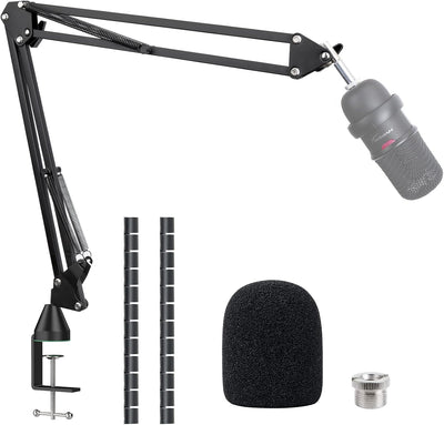 Brazo micrófono HyperX SoloCast con abrazadera y cubierta