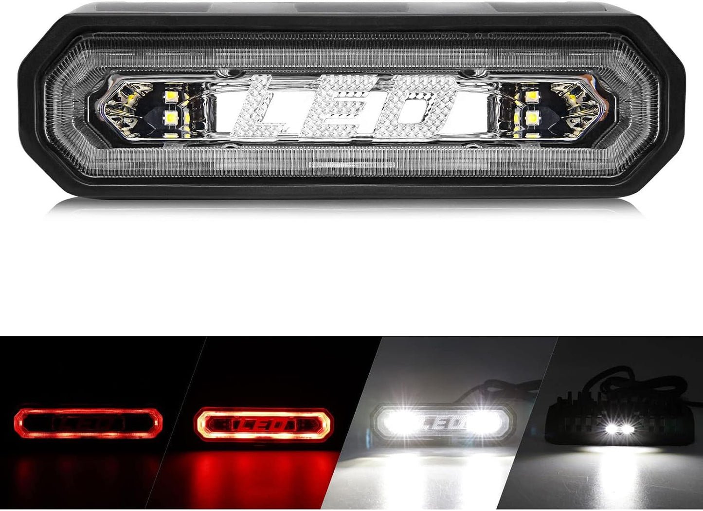 Barra luces LED UTV 5 modos freno estroboscópica