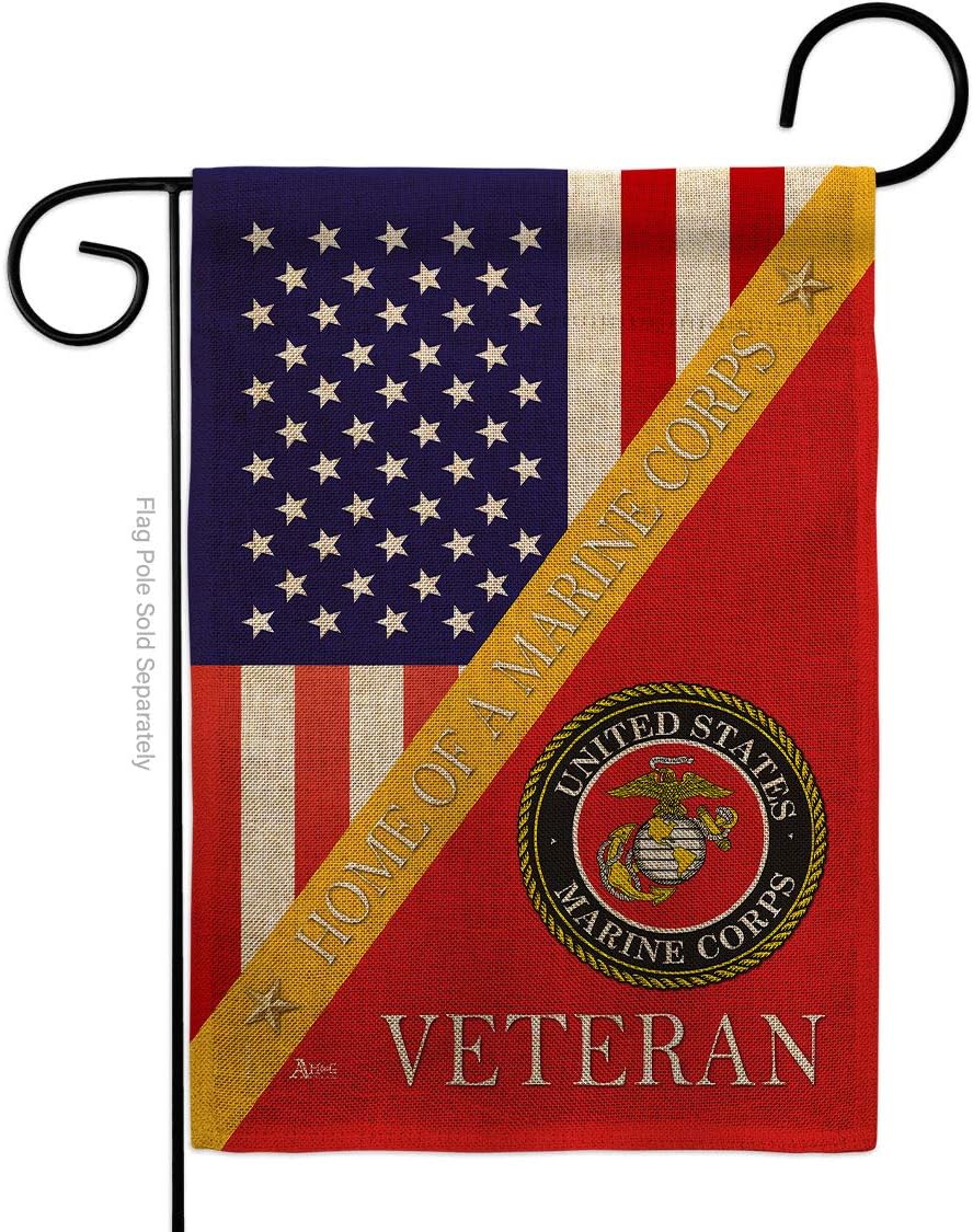 Bandera arpillera USMC para jardín decoración casa