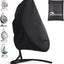 Funda silla jardín con cremallera 74.8x45.3pulg negro