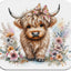 Tapete secado platos vaca floral 16x17.5