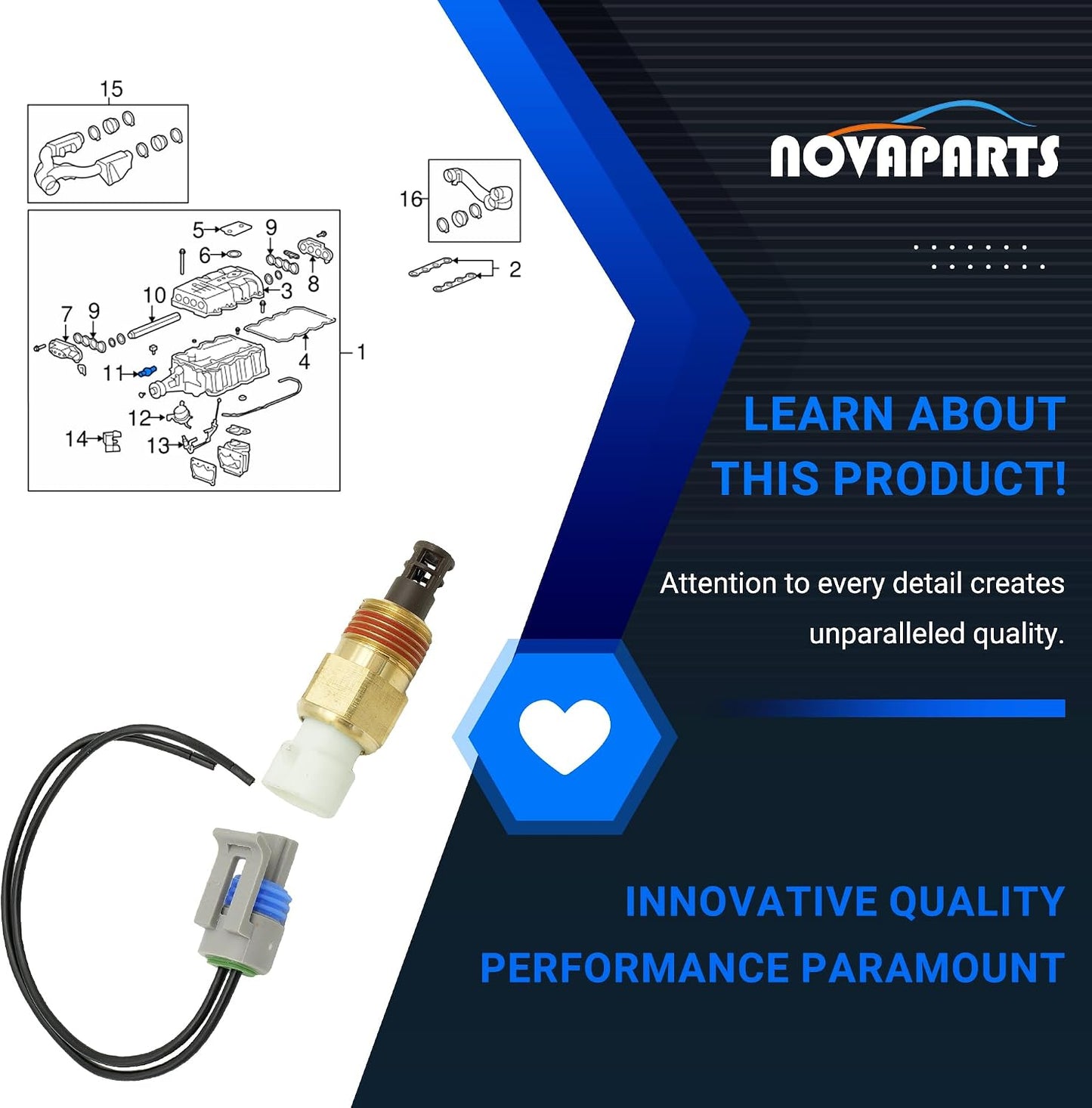 Sensor temperatura aire admisión IAT/MAT/ACT GMC Chevy