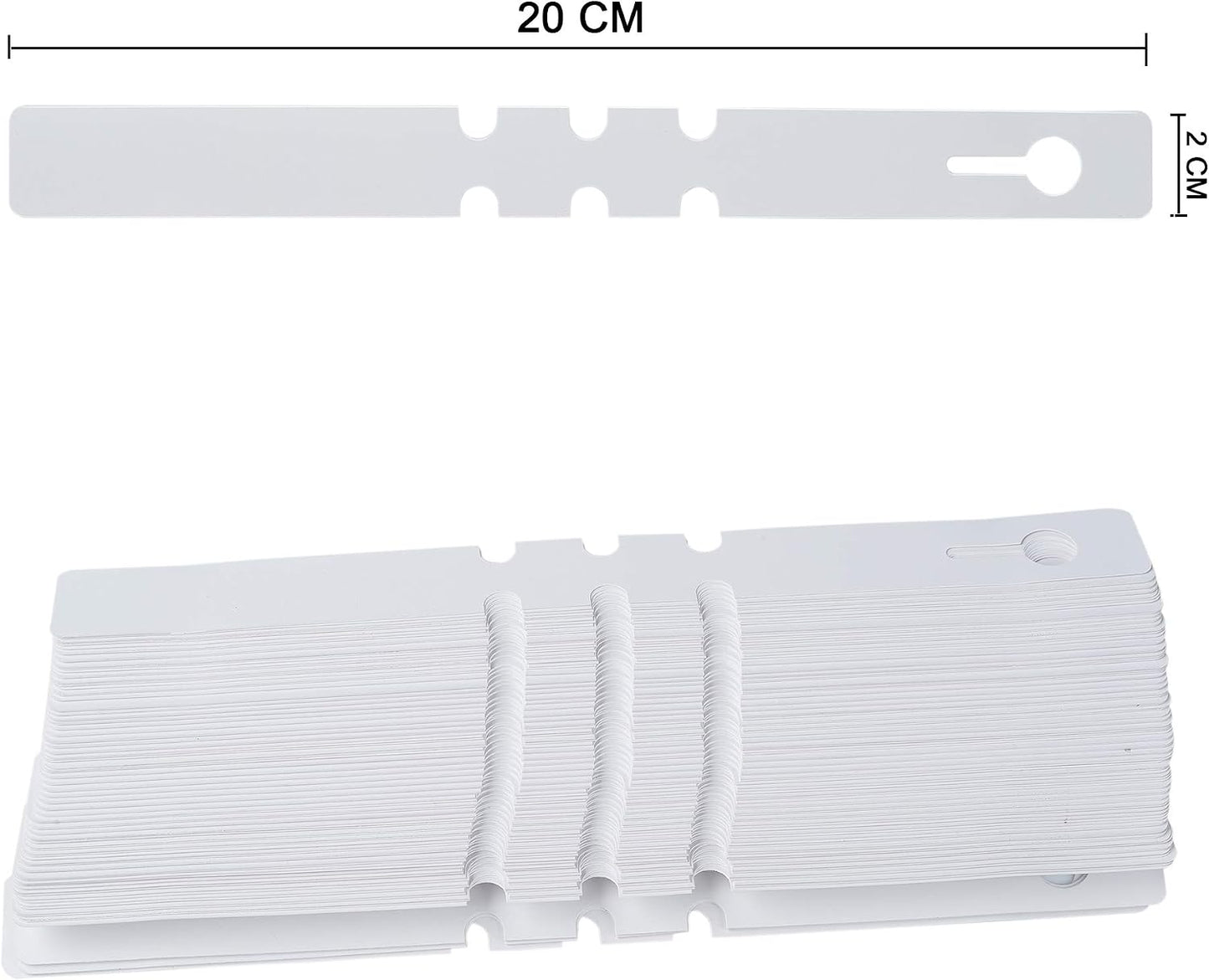 200 Etiquetas Plástico Blanco para Plantas Impermeables 0.8x7.9in