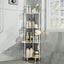 Organiz. ducha esquinero acero inox 4 niveles
