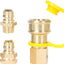 Accesorios conexión rápida gas natural 3/4 4 pzas