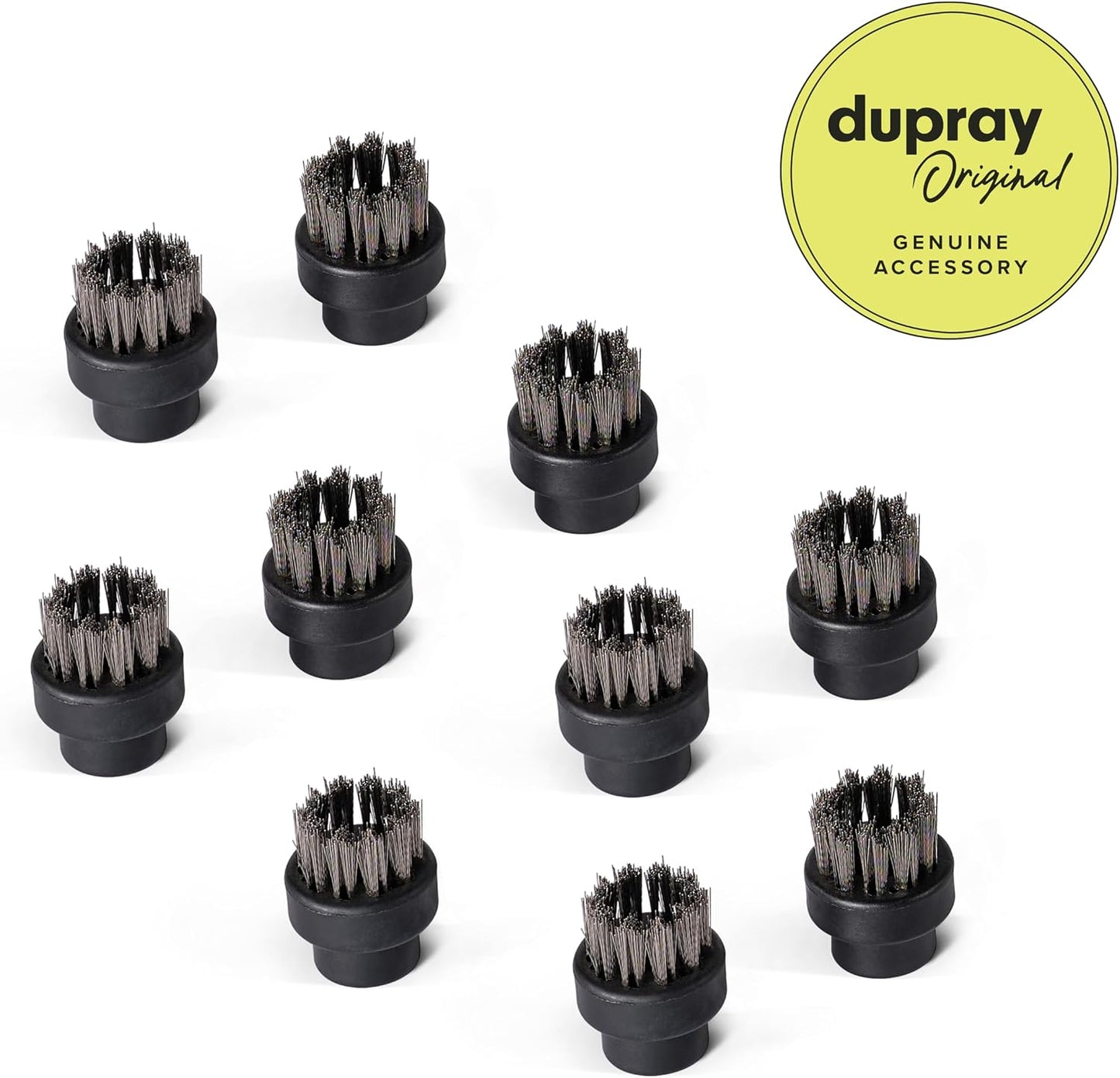 Cepillos acero inox para limpiadores a vapor set 10