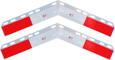 Percha aleta barro resorte negro 27" 2 placas reflectantes