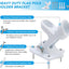 Soporte bandera aluminio resistente montaje pared 1pulg