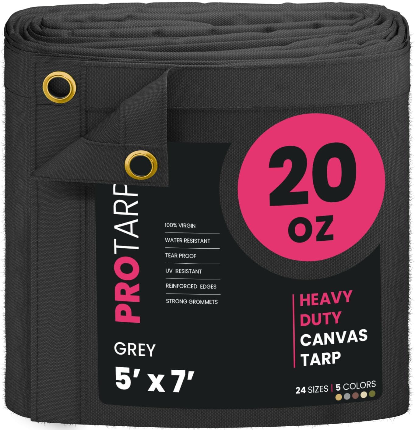 Lona resistente al agua 20oz con ojales latón UV