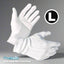 Guantes traje formal marcha desfile algodón blanco