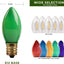 Cadena luces LED navideñas 26ft 25 bombillas 120V