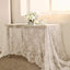 Mantel encaje blanco 6 pzas 60x120pulg decoración mesa