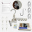 Ganchos plegables para puerta estante clips viaje camping