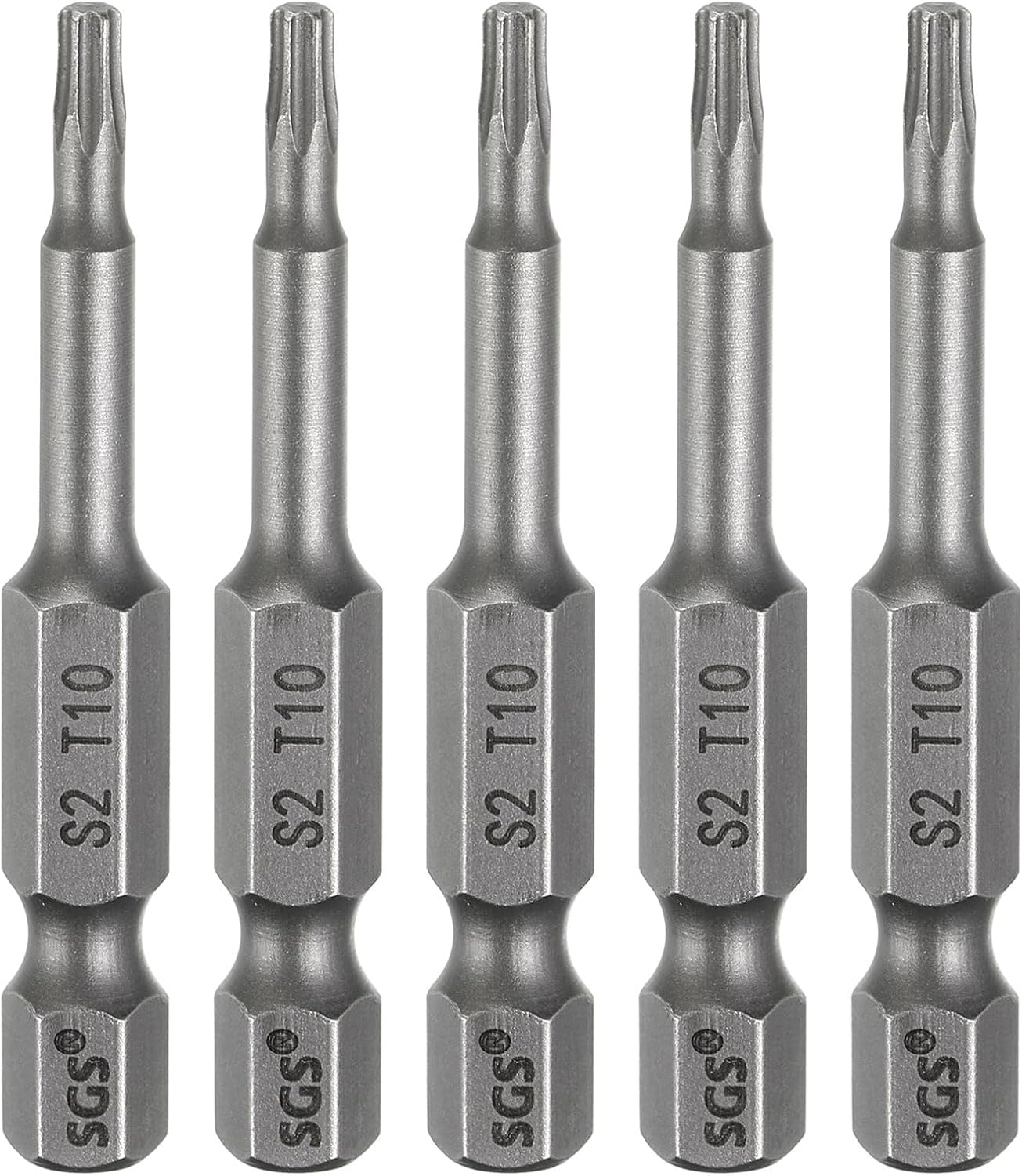 Broca destornillador Torx T10 1/4 pulg 2pulg magnética sin punta