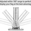 Soporte mastil bandera acero inox 316 resistente 1pulg