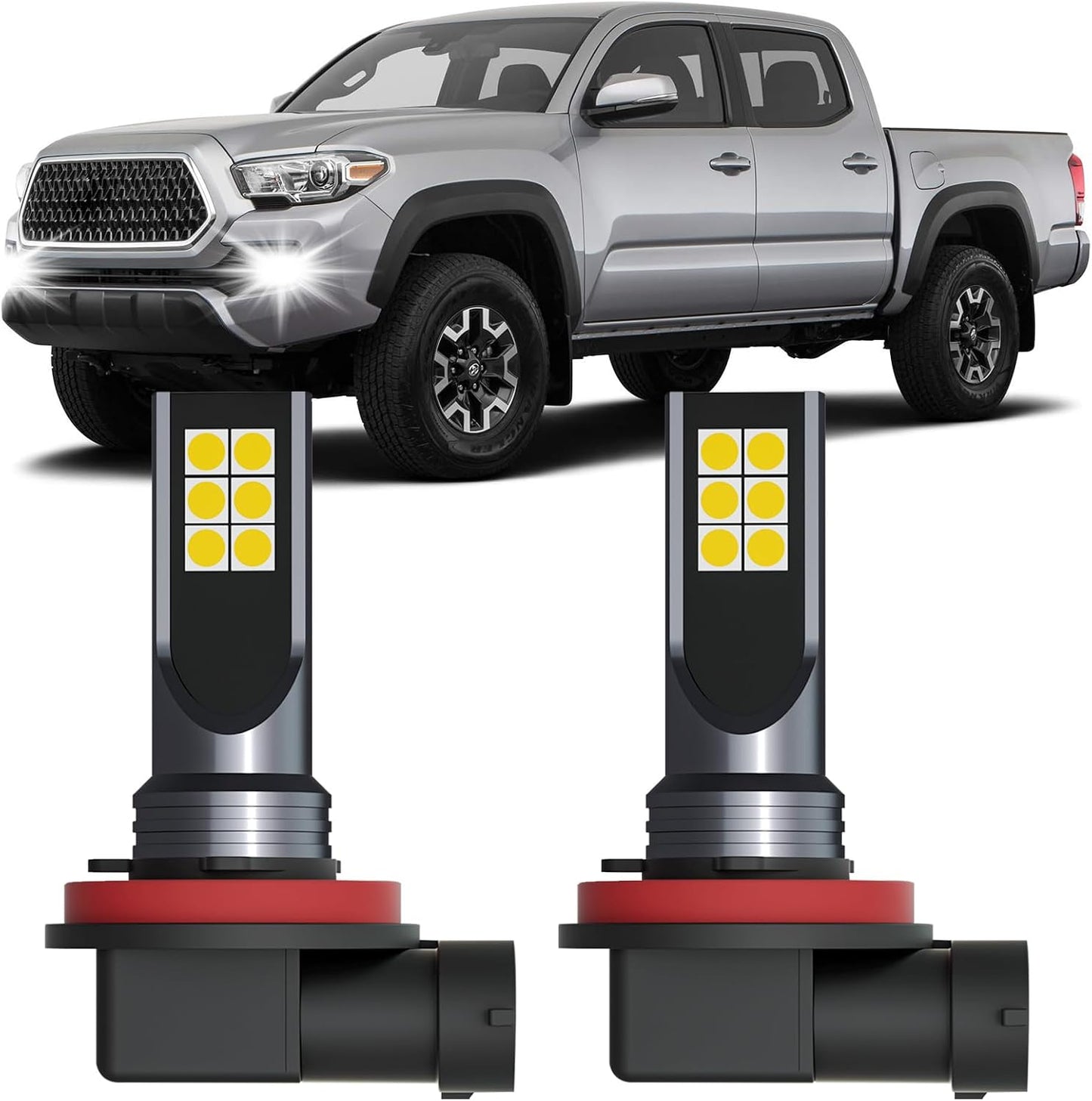 Luces antiniebla LED comp Toyota Tacoma 2012-23 6500K set 2