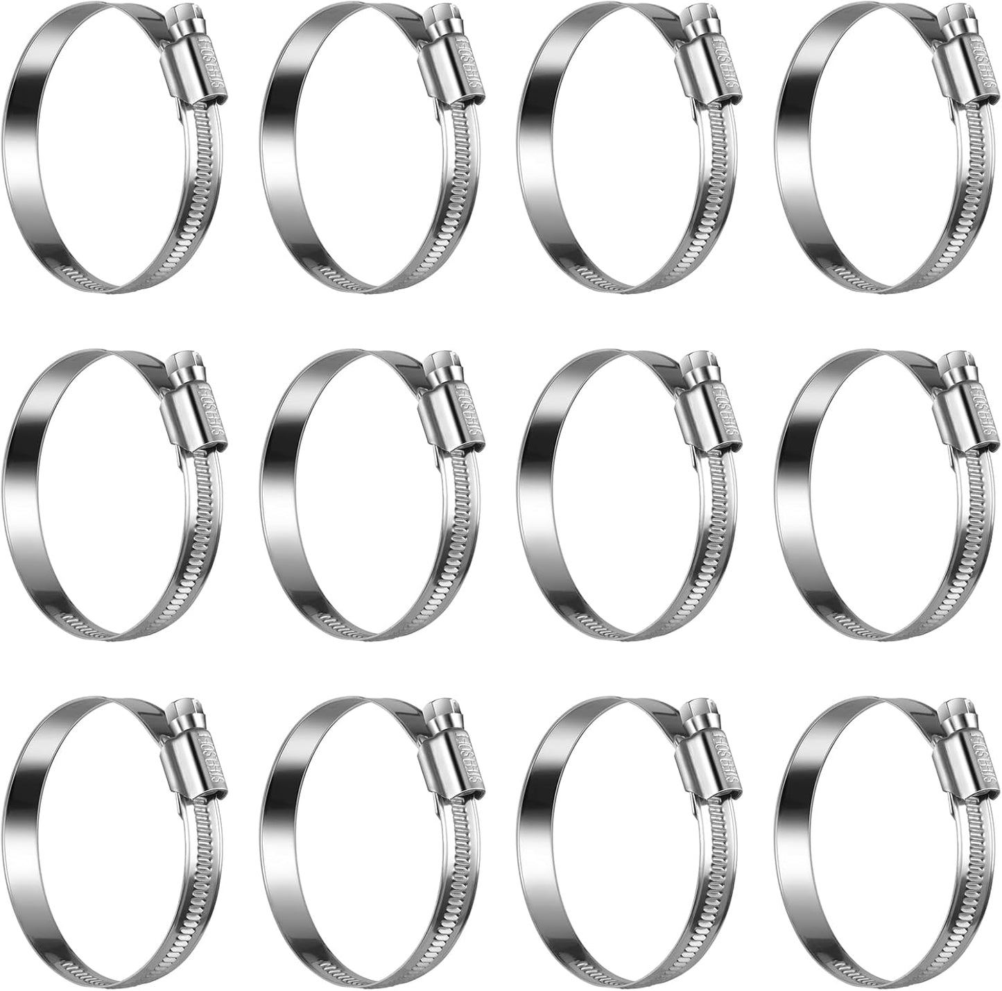 Abrazadera manguera acero inox 304 ajustable 2-2-3/4"