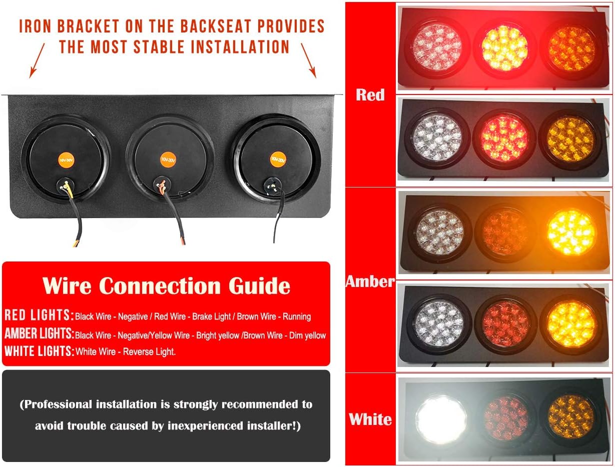 Luces traseras LED camión/remolque 48-LED DC12-24V