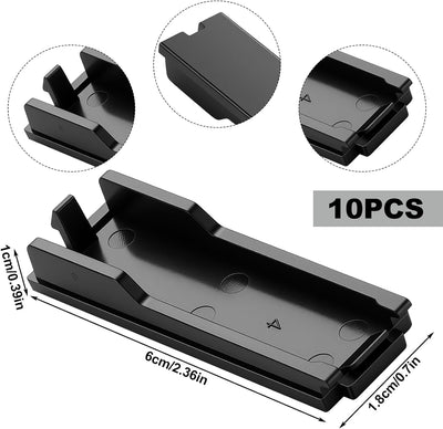 Pack 10 placas llenado disyuntores cubierta negro