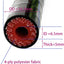 Manguera silicona reforzada 6.5mm 3.28ft negra 145PSI