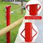 Barra estiramiento alambre tejido 4ft 5 cuñas valla rojo