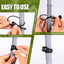 Cuerda elástica resistente UV multifunción 12pulg negro