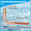 Codo salida cobre PEX-A 1/2''-6pulg 10 Pzas sin plomo