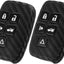 2 Pzas Funda Control Remoto Fibra Carbono Comp Land Rover