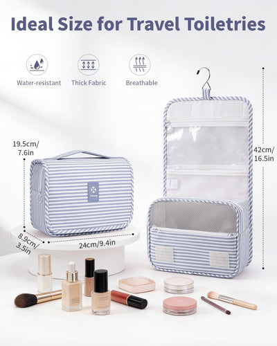Bolsa de aseo colgante para mujer viaje cuadros organizador