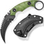Cuchillo D2 acero fibra vidrio Kydex verde EDC